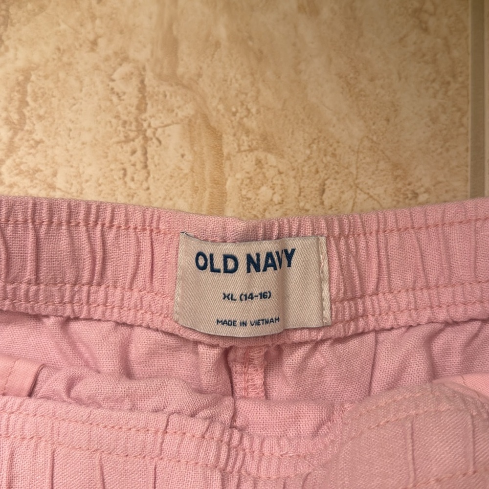 Pink Linen Pants - Picture 3 of 3